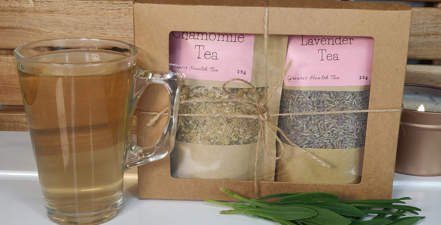Relax teas Gift Box | Selection Box, Lavender, Chamomile loose leaf tea,