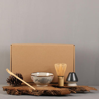 Traditional Matcha Bowl Tea Set | Gift Box