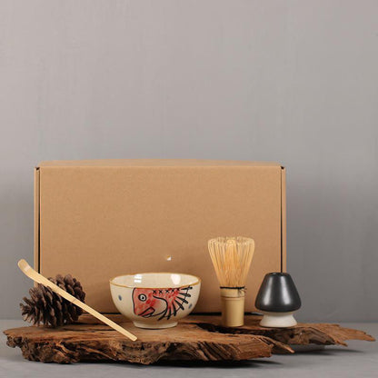 Traditional Matcha Bowl Tea Set | Gift Box
