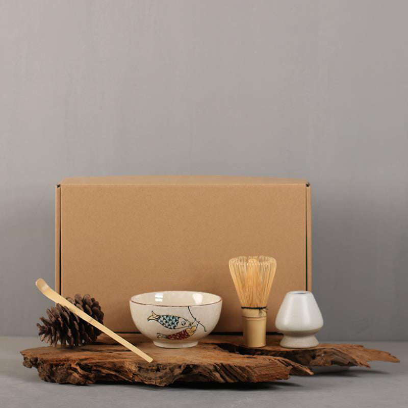 Traditional Matcha Bowl Tea Set | Gift Box
