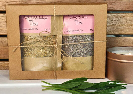 Relax teas Gift Box | Selection Box, Lavender, Chamomile loose leaf tea,